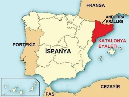 ispanya katalan bölgesi haritası